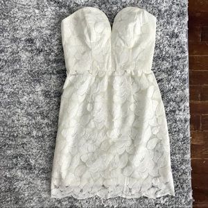 ASOS strapless lace dress- size 4